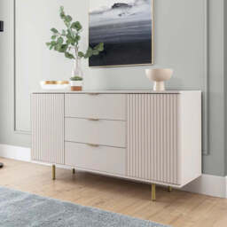 Nubia Sideboard Cabinet 150cm - Black 150cm - thumbnail 2