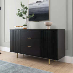 Nubia Sideboard Cabinet 150cm - Black 150cm