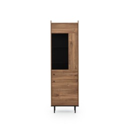 Vasina 09 Tall Display Cabinet 60cm - Oak Castello 60cm