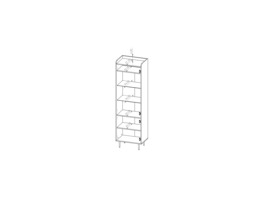 Vasina 09 Tall Display Cabinet 60cm - Oak Castello 60cm - thumbnail 5