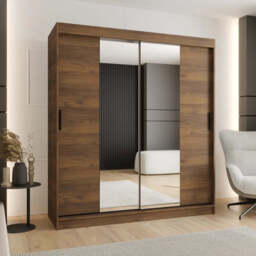 Rubino T1 Sliding Door Wardrobe 180cm - Cashmere 180cm - thumbnail 2