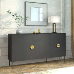 Mond 03 Sideboard Cabinet 160cm - Graphite 160cm - thumbnail 1