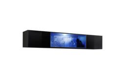 Fly 52 Display Cabinet 160cm - Black Gloss 160cm - thumbnail 1