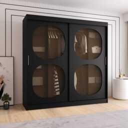 Bahrain II Sliding Door Wardrobe 200cm - Cashmere 200cm - thumbnail 2