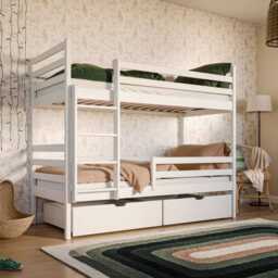 Wooden Bunk Bed Nemo with Storage - Cinnamon Foam Mattresses - thumbnail 3
