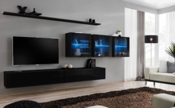"Switch XVII Entertainment Unit For TVs Up To 49"" - Oak Wotan 330cm Graphite" - thumbnail 4
