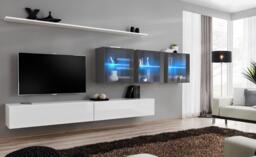 "Switch XVII Entertainment Unit For TVs Up To 49"" - Oak Wotan 330cm Graphite" - thumbnail 7