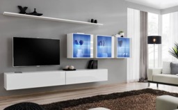 "Switch XVII Entertainment Unit For TVs Up To 49"" - Oak Wotan 330cm Graphite" - thumbnail 2