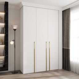 Como III Hinged Door Wardrobe 150cm - White 150cm - thumbnail 1