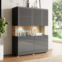 Toledo 42 Display Cabinet 122cm - Oak San Remo 122cm - thumbnail 8