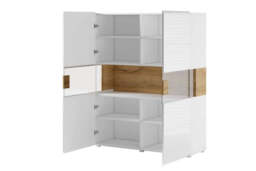 Toledo 42 Display Cabinet 122cm - Oak San Remo 122cm - thumbnail 6