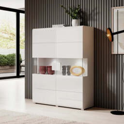 Toledo 42 Display Cabinet 122cm - Oak San Remo 122cm - thumbnail 2