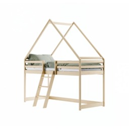 Moon Wooden Loft Bed - White 90 x 200cm - thumbnail 8