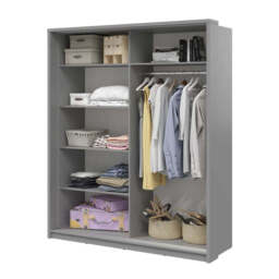 Arti AR-25 Sliding Door Wardrobe 180cm - Grey 180cm - thumbnail 4