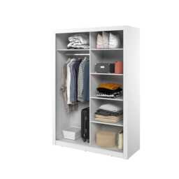 Arti 18 - 2 Sliding Door Wardrobe 150cm - White 150cm - thumbnail 5