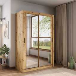 Arti 18 - 2 Sliding Door Wardrobe 150cm - White 150cm - thumbnail 6