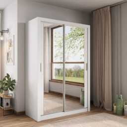 Arti 18 - 2 Sliding Door Wardrobe 150cm - White 150cm