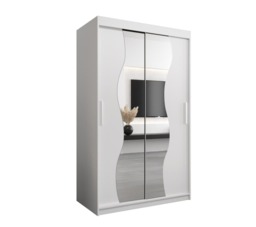 Madrid Sliding Door Wardrobe 120cm - Black 120cm - thumbnail 8