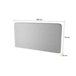 BC-16 Optional Headboard For BC-01 Vertical Wall Bed Concept 140cm - Grey - thumbnail 3