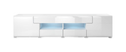 Toledo 40 TV Cabinet 208cm - White Gloss 208cm - thumbnail 3