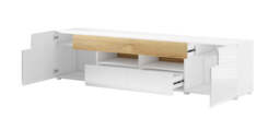 Toledo 40 TV Cabinet 208cm - White Gloss 208cm - thumbnail 7