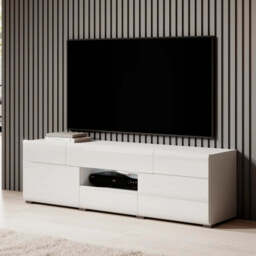 Toledo 41 TV Cabinet 159cm - Grey Gloss 159cm - thumbnail 2