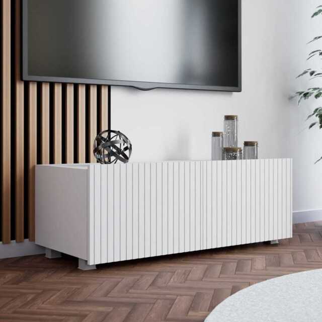 Kolder TV Cabinet 100cm - White 100cm - image 1