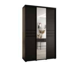 Cannes XI Sliding Door Wardrobe 160cm - White 160cm - thumbnail 3