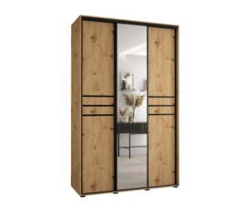 Cannes XI Sliding Door Wardrobe 160cm - White 160cm - thumbnail 6