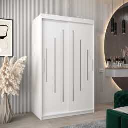 York Sliding Door Wardrobe 120cm - Oak Artisan 120cm - thumbnail 2
