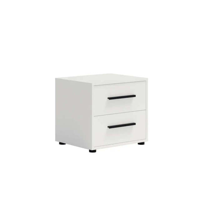 Maxione MX-11 Bedside Table 51cm - White 51cm - image 1