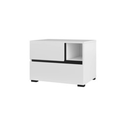 Kross Bedside Table 55cm - White 55cm - thumbnail 5