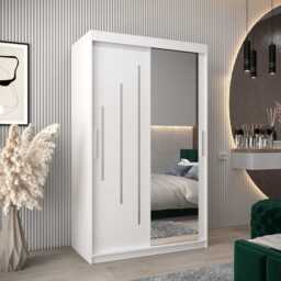 York II Sliding Door Wardrobe 120cm - Black 120cm - thumbnail 7