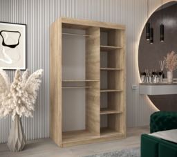 York II Sliding Door Wardrobe 120cm - Black 120cm - thumbnail 4