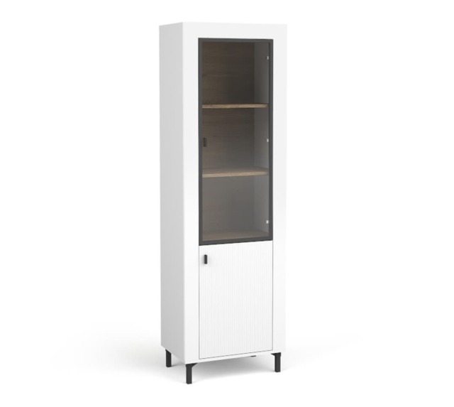 Mossa 03 Tall Display Cabinet 60cm - White 60cm - image 1