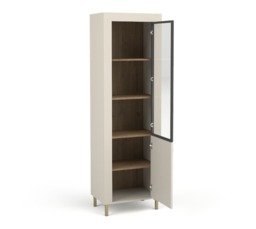 Mossa 03 Tall Display Cabinet 60cm - White 60cm - thumbnail 3