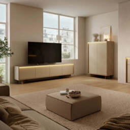 Semi Sideboard Cabinet 104cm - Cappuccino 104cm - thumbnail 8