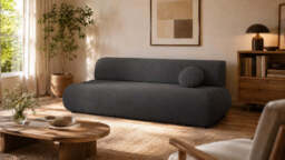 Sofa Bed Lino - 214cm 104cm Graphite 22 - thumbnail 1