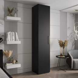 Inova III Hinged Door Wardrobe 50cm - Black 50cm - thumbnail 1