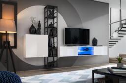 "Switch Metal VI Entertainment Unit For TVs Up To 75"" - 270cm White"