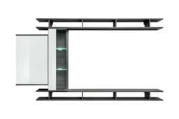 "Game Entertainment Unit For TVs Up To 55"" - Oak Graphite 230cm" - thumbnail 2