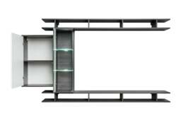 "Game Entertainment Unit For TVs Up To 55"" - Oak Graphite 230cm" - thumbnail 3