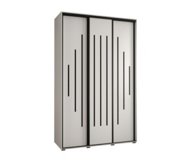 Cannes XII Sliding Door Wardrobe 150cm - Black 150cm - thumbnail 3
