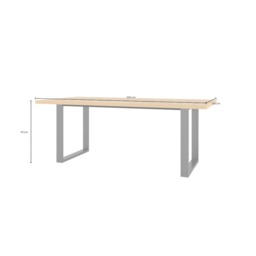 Halle 94 Dining Table 200cm - Oak Wotan 200cm - thumbnail 2