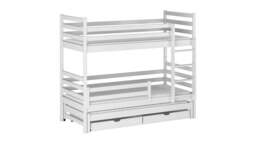 Luke Bunk Bed with Trundle and Storage - Cotton Without Mattresses - thumbnail 7