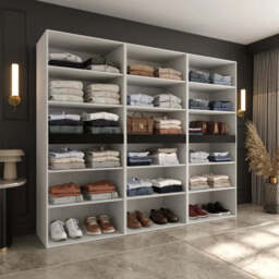 Salsa Hinged Door Wardrobe 240cm - Oak Walnut 240cm - thumbnail 8