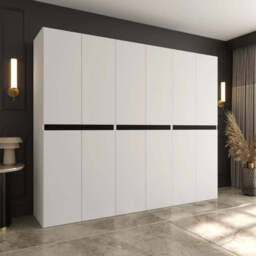 Salsa Hinged Door Wardrobe 240cm - Oak Walnut 240cm - thumbnail 2