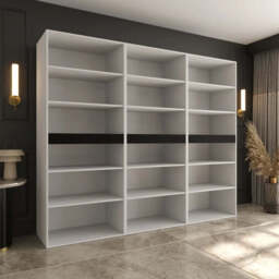 Salsa Hinged Door Wardrobe 240cm - Oak Walnut 240cm - thumbnail 5