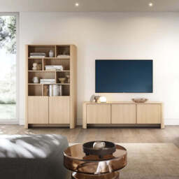 Bari Tall Bookcase 103cm - Oak Vincenza 103cm - thumbnail 5