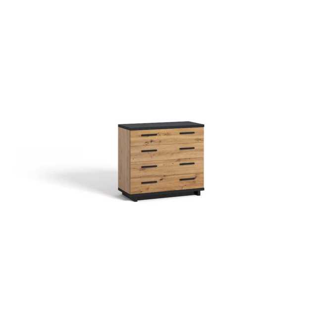 Ines 02 Chest Of Drawers 90cm - Oak Artisan 90cm - image 1